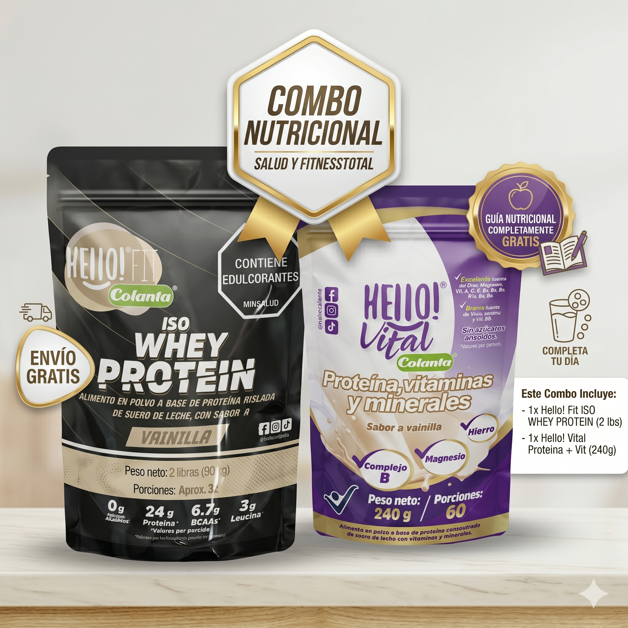 COMBO NUTRICIONAL + GUIA NUTRICIONAL GRATIS + ENVÍO GRATIS